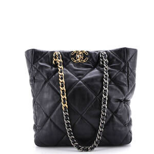 Chanel Medium 19 Shopping Bag Quilted Leather